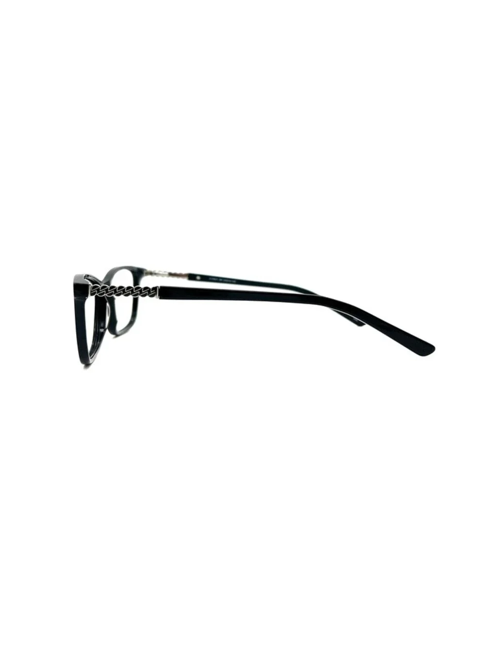 Chelsea Morgan CM 6011 BK Black Cat Eye Authentic Eyeglass Frames 53-16-140